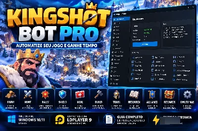Kingshot Bot Pro | Farm, Rally, Shield, Heal e Automação - Outros