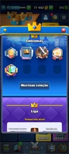conta crash royale full nv 13, maximo 6154 trofeus, 515 gema - Clash Royale