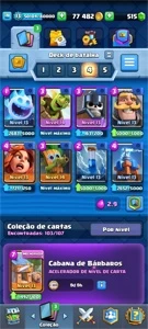conta crash royale full nv 13, maximo 6154 trofeus, 515 gema - Clash Royale