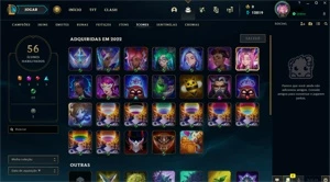 Conta gold IV muitas skins espolio - League of Legends LOL