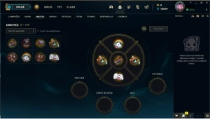 Conta gold IV muitas skins espolio - League of Legends LOL