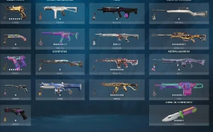 Conta valorant plat 3 mts skins
