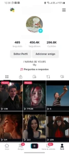 Conta tiktok com mais com 450k de seguidores - Redes Sociais