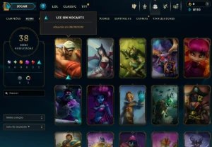 Conta Lol Ouro, 38 Skins, 8K Ea, Upada na Mão, 100% Segura - League of Legends