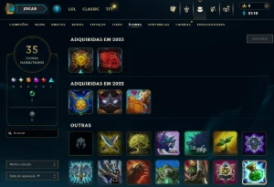 Conta Lol Ouro, 38 Skins, 8K Ea, Upada na Mão, 100% Segura - League of Legends