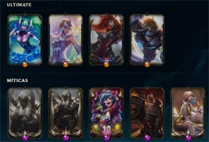 Conta de lol com 351 skins e full acesso - League of Legends