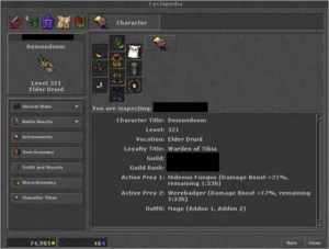 Elder Druid  321 - Celebra - Tibia