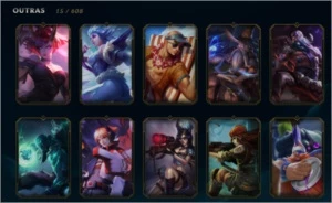 CONTA DIAMANTE 4 SMURF, VARIAS SKINS - League of Legends LOL