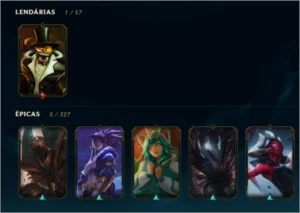 CONTA DIAMANTE 4 SMURF, VARIAS SKINS - League of Legends LOL