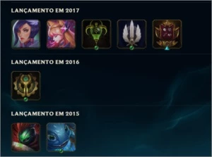 CONTA DIAMANTE 4 SMURF, VARIAS SKINS - League of Legends LOL