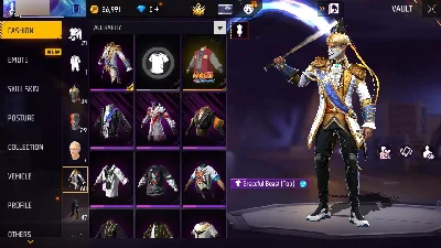 F2|Old Account|Lv50|21Costume|M4A1 Stormy Ascent|Collage Sty - Free Fire