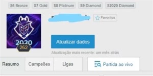 CONTA LOL - DIAMANTE 4 SEASON PASSADA - 137 SKINS - League of Legends