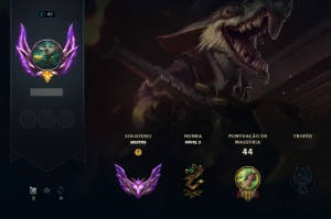 Conta Mestre - League of Legends LOL