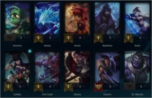 Conta lol platina 1 - League of Legends