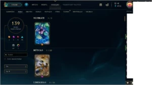 Conta D4 - 139 SKINS - LEVEL 330+ - TODOS OS CHAMPS - League of Legends LOL