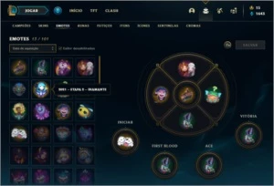 Conta unranked com 12 Skins e 39 Champs - League of Legends LOL