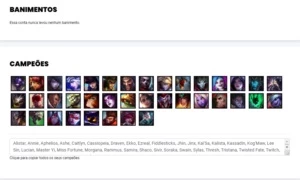 Conta unranked com 12 Skins e 39 Champs - League of Legends LOL