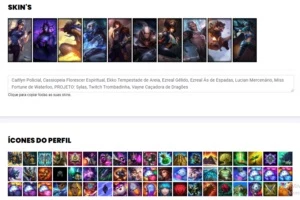 Conta unranked com 12 Skins e 39 Champs - League of Legends LOL
