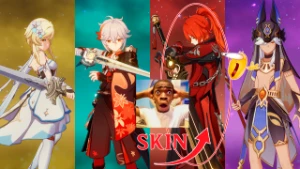 AR34 Diluc+Skin, Kazuha e Cyno [Conta Main Homem] - Genshin Impact