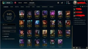 Conta Rara com Pax Sivir e Ahri Kda Edição de Prestigio - League of Legends LOL