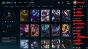 Conta Rara com Pax Sivir e Ahri Kda Edição de Prestigio - League of Legends LOL