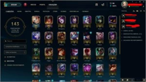 Conta Rara com Pax Sivir e Ahri Kda Edição de Prestigio - League of Legends LOL