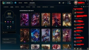 Conta Rara com Pax Sivir e Ahri Kda Edição de Prestigio - League of Legends LOL