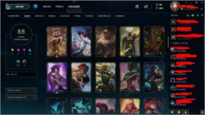 Conta Rara com Pax Sivir e Ahri Kda Edição de Prestigio - League of Legends LOL