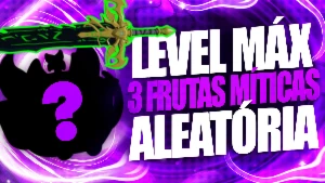 BLOX FRUITS >🍓3 A 11 MÍTICAS ALEATÓRIAS + 👊GHM + LVL MAX - Roblox