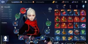 (SA73) ARQUEIRA LVL 86, 120K POWER, 5 PETS ÉPICOS - MIR4
