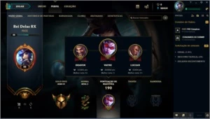 Conta lv 88, 20 skins, 30k+ de essencia, 53 campeões - League of Legends LOL