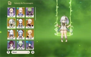 Ayaka, shenhe, kazuha, kokomi, ganyu e arco de amos - Genshin Impact
