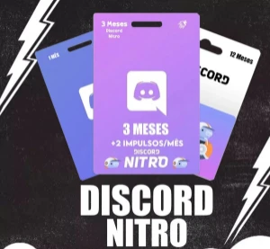 🚀 Discord Nitro Gaming 🚀 3 Meses + 6 Impulsos|Contas Novas