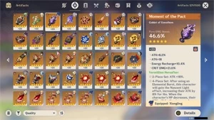 conta genshin impact AR58 ✨ zhongli, albedo, eula e mais!