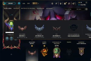 Bronze 1 com TODOS os Champs e 166 Skins ( MONO SUP )