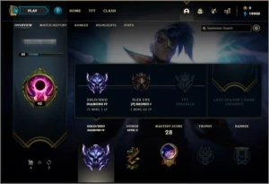 CONTA DIAMANTE IV LOL - League of Legends