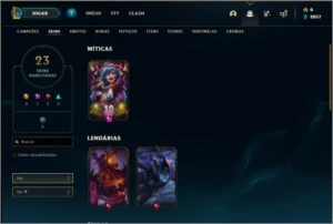 Conta prata 2 com 23 skins e 54 champs ( 3 vitoriosas ) - League of Legends LOL