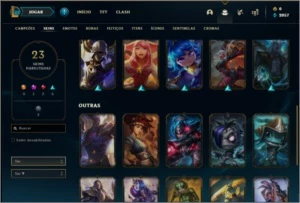 Conta prata 2 com 23 skins e 54 champs ( 3 vitoriosas ) - League of Legends LOL