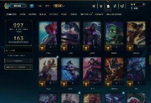 Mestre com 95 Champs e 16 Skins - League of Legends LOL