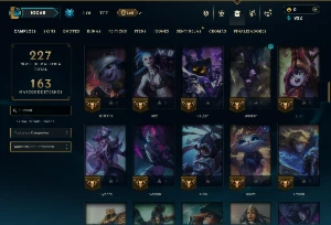 Mestre com 95 Champs e 16 Skins - League of Legends LOL
