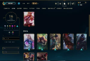 Mestre com 95 Champs e 16 Skins - League of Legends LOL