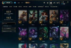 Mestre com 95 Champs e 16 Skins - League of Legends LOL