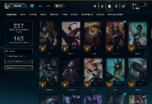 Mestre com 95 Champs e 16 Skins - League of Legends LOL
