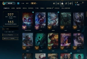 Mestre com 95 Champs e 16 Skins - League of Legends LOL