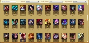 Conta League of Legends Prata 116 Champions + 109 Skins LOL