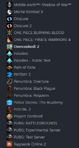 Conta Steam varios jogos