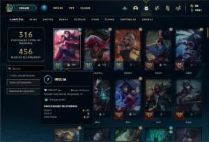 Conta Platina 4 com 120 Champs e 114 Skins - League of Legends LOL