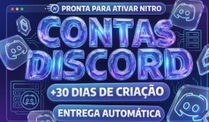 Contas Discord Verificadas (E-mail + SMS) Com Token e E-mail