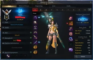 Striker Lvl55 / 1365ilvl + Glavier lvl54 1365ilvl + alts - Lost Ark