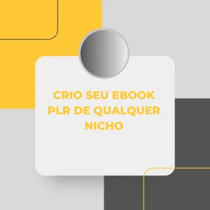 Crio seu Ebook PLR do nicho que você escolher